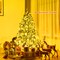 Costway 5ft Pre-lit PVC Christmas Fir Tree Hinged 8 Flash Modes